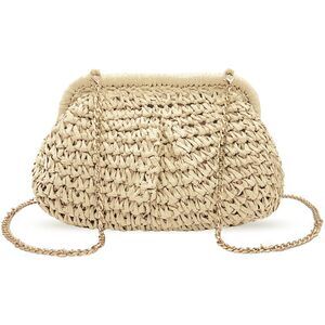 7274 Straw Clutch Purses Crossbody Vacation Handbags Woven Boho Pouch Bags
